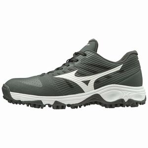 Mizuno Ambition All Surface Low Turf Miesten Baseball Kengät Harmaat / Valkoinen | 647-BNLTUW