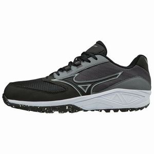 Mizuno Dominant All Surface Low Turf Miesten Baseball Kengät Harmaat / Mustat | 182-RUOTHE