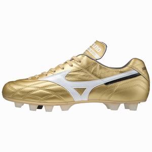 Mizuno Morelia Ul Japan Miesten Jalkapallokengät Kultaiset / Valkoinen | 072-PGRKXF