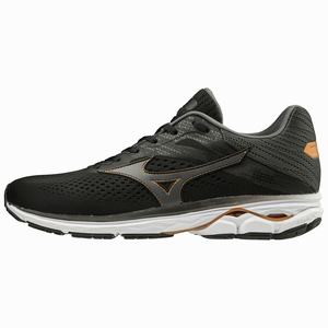 Mizuno WAVE RIDER 23 Miesten Juoksukengät Mustat / Harmaat | 203-MGZOYJ