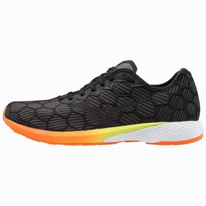 Mizuno Wave Aero 18 Miesten Juoksukengät Mustat / Oranssi | 915-HIJGVE