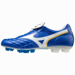 Mizuno Wave Cup Legend Miesten Jalkapallokengät Valkoinen / Sininen / Keltainen | 389-GQLKFA