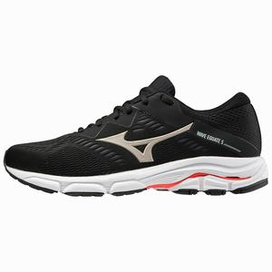 Mizuno Wave Equate 5 Miesten Juoksukengät Mustat / Kultaiset / Punainen | 703-GAIOLK