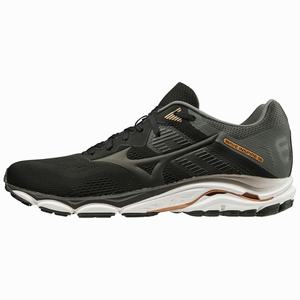 Mizuno Wave Inspire 16 Miesten Juoksukengät Mustat / Harmaat | 536-OKETWZ