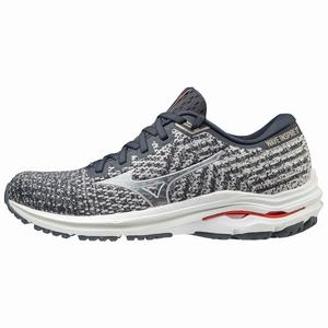 Mizuno Wave Inspire 17 WAVEKNIT Naisten Juoksukengät Harmaat | 513-JSULPZ