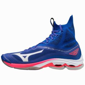 Mizuno Wave Lightning Neo Naisten Lentopallokengät Sininen / Pinkki Hopea | 397-FDCELR