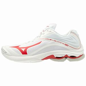 Mizuno Wave Lightning Z6 Naisten Lentopallokengät Valkoinen / Punainen | 395-CZHWLO