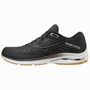 Mizuno Wave Rider 24 2E Miesten Juoksukengät Harmaat / Mustat | 164-NTDWCG