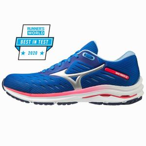 Mizuno Wave Rider 24 Naisten Juoksukengät Sininen / Pinkki | 452-LMIWOZ