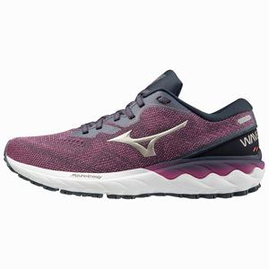 Mizuno Wave Skyrise 2 Naisten Juoksukengät Pinkki / Kultaiset / Laivastonsininen | 970-LRYEVO